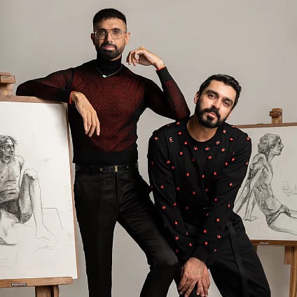 (L-R) Designers Narresh Kukreja and Shivan Bhatiya 