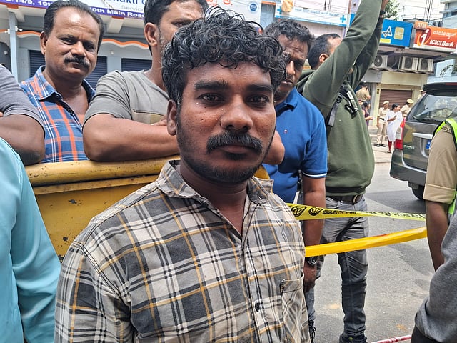 Mason Manikyam who pulled the house owner out of the collapsed site. 