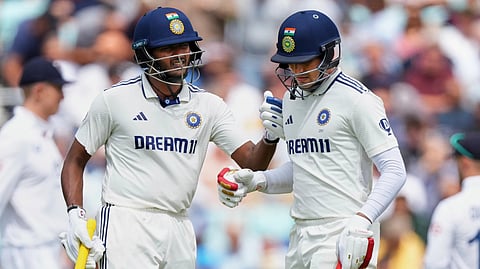 India's batter Yashasvi Jaiswal returns to the pavilion after getting dismissed by England's Gus Atkinson during the first day of the fifth Test.