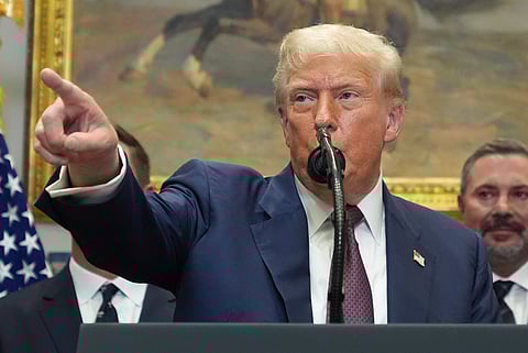 President Donald Trump with Indian Prime Minister Narendra Modi.