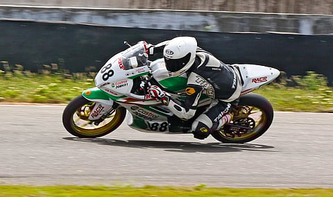 Rahil Pillarisetty in action on Friday