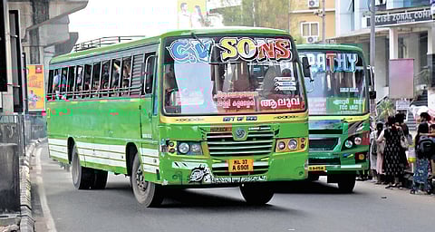 MVD mulls introducing geo-fencing to detect rash driving by private buses in Kochi