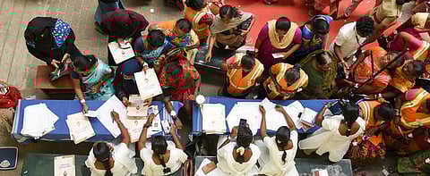 :Large numbers of public attend 'Nalam Kaakkum Stalin' medical camp in Tiruchy.