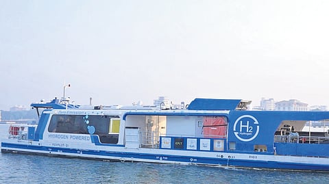 The green hydrogen ferry built by Cochin Shipyard
