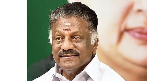 Former chief minister O Panneerselvam 