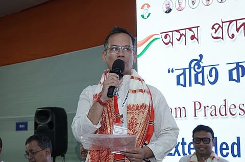 Assam Congress President Gaurav Gogoi during the Extended Executive Meeting of Assam Pradesh Congress Committee in Guwahati. 