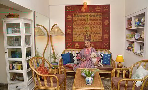 Amit Malhotra with his pups — Jugnu and Jigar