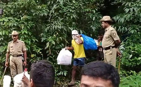 Human remains found by SIT during exhumation of alleged burial sites in Dharmasthala.