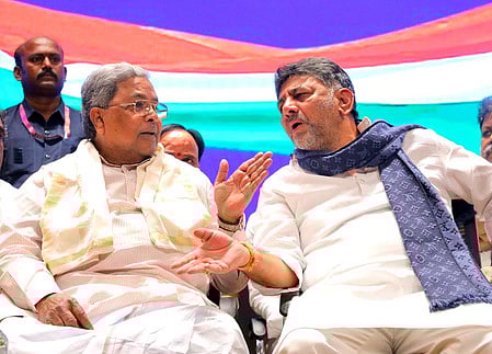 Chief Minister Siddaramaiah and DyCM D K Shivakumar