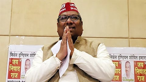 State fisheries
minister and NISAHD party chief, Sanjay Nishad 