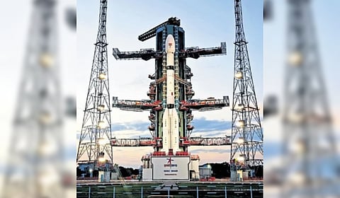 NISAR mounted on the GSLV-F16 vehicle.