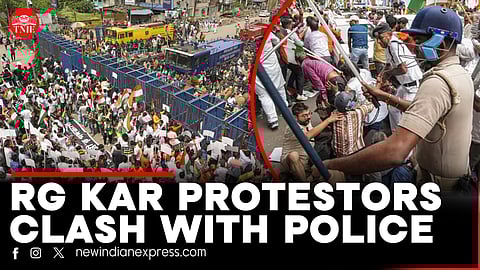 'The police treated us very badly' RG Kar victim's father after protestors and police clash