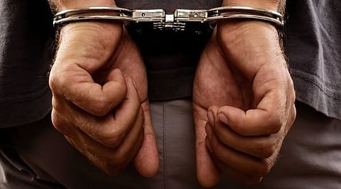 Dhanupali police on Friday raided a house at Sunapali and arrested nine persons including women, after rescuing 12 cows from the area. 