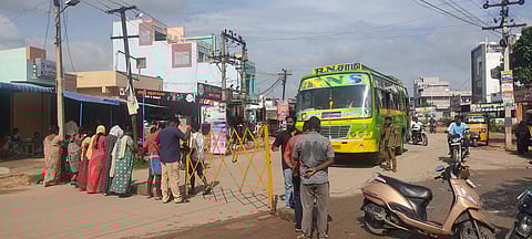 Pallipattu residents in Tirupattur blocked a road on the Tamil Nadu-Andhra Pradesh state highway on Sunday alleging inadequate drainage facility.