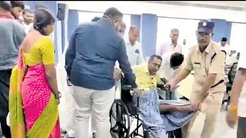 Reacting to the reports of the differently-abled man being dragged out of his office, Jagtial  Collector B Satyaprasad stated, “We respond with a human perspective to every applicant.”