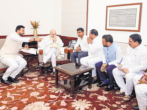 TDP MPs and leaders met Union Home Minister Amit Shah in Delhi, submitted a representation seeking renewal of FCRA for RDT