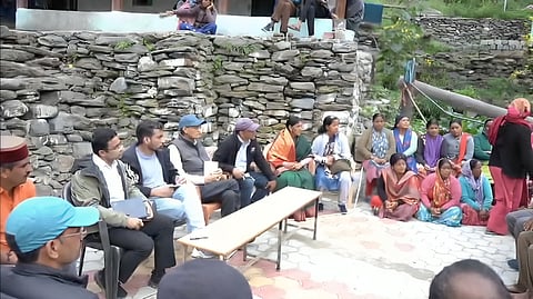 A three-member high-level government committee arrived at the affected area of the Dharali clouburst on Wednesday to assess the situation and engage with residents.