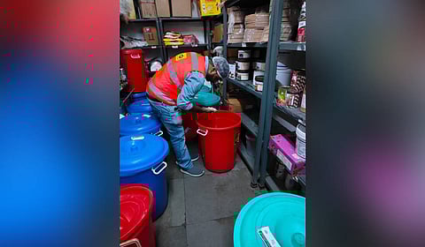 GHMC Food Safety wing officials inspects Pista House outlets in the city.