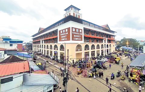 The newly-inaugurated Ernakulam market complex 