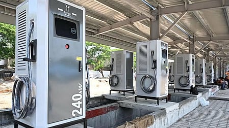 Image of EV charging stations used for representative purpose.