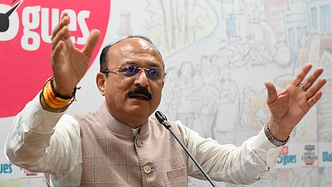 Delhi Education Minister Ashish Sood speaks during the 26th edition of Delhi Dialogues.