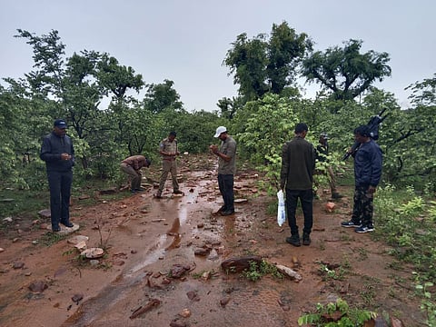 Forest personnel during night and day patrols in Amrabad Tiger Reserve, braving rains and rough terrain to safeguard wildlife.