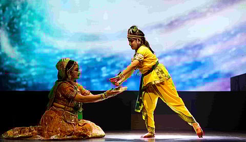 From the performance, Krishna
