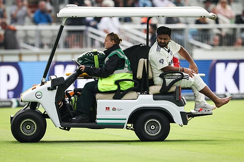 Rishabh Pant got injured in Manchester but could not be replaced . Dhruv Jurel (not in pic) kept wickets in his place but not allowed to bat 