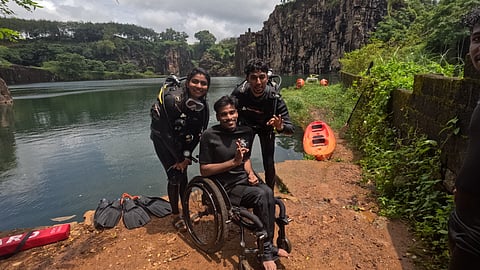 PN Ramees preparing for his 'super feat'.