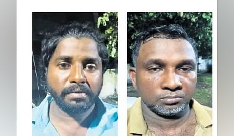 Jinesh and Soumithran were nabbed when they were transporting the ambergris to sell it after fixing a price with a buyer. 