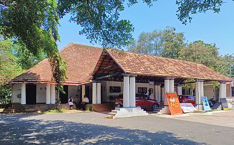 Students at Government Law College at Barton Hill  in Thiruvananthapuram.