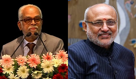 The battle between NDA's Radhakrishnan (R) and the INDIA bloc's Reddy is shaping up as a "South versus South" contest. 