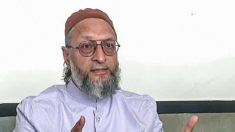 Owaisi said loving one's country is one thing, but tying patriotism to a religious ritual or text is against the Constitution.