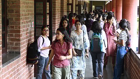 Students at Delhi University.