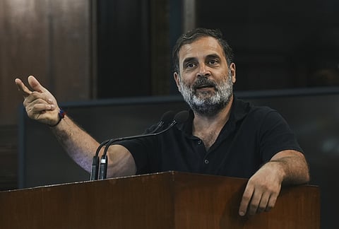 LoP in the Lok Sabha and Congress leader Rahul Gandhi