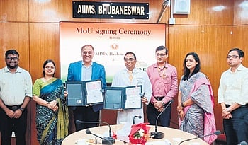 Dignitaries during the MoU-signing ceremony on Thursday.