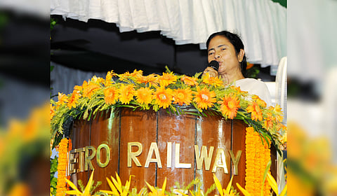 Mamata Banerjee during her tenure as the Union Railways Minister.