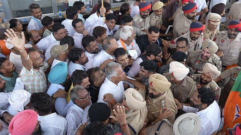 After being released from preventive custody, Sunil Jakhar termed it a "black day."