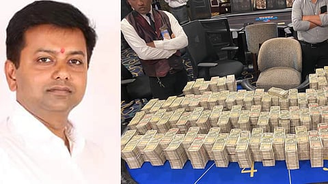 A picture issued by the agency showed huge wads of currency notes kept on a casino table.