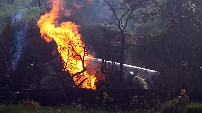 Death toll in LPG tanker explosion-fire in Punjab rises to seven.