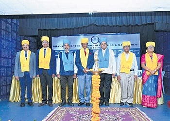 AICTE chairman Prof TG Sitharam along with other dignitaries on the dais