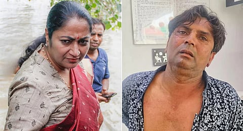 Rajesh Bhai Khimji (R), accused of attacking Delhi Chief Minister Rekha Gupta (L).