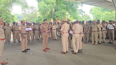 Over 1,000 policemen were deployed under Vellore and Tirupattur SPs across the district