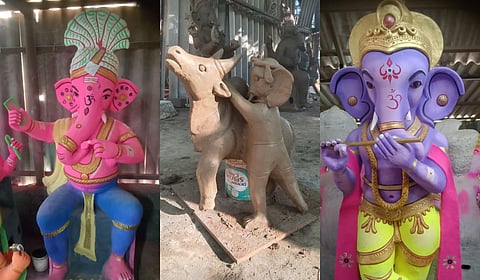 Idols depict Vinayagar taming a jallikattu bull, playing the flute, riding a horse, or even striking a selfie pose. Krishna-style and turban-clad versions have also gained buyers.