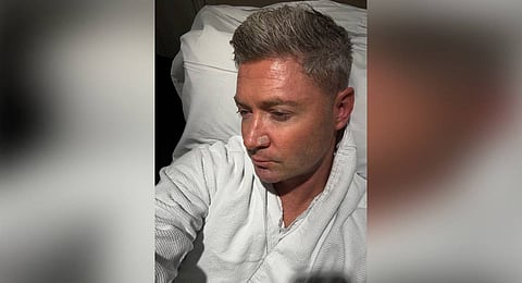 Former Australia captain Michael Clarke posted a post-operative picture on Instagram.