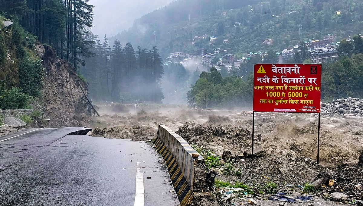 Heavy Rains Isolate Himachal Regions, Roads Blocked, Red Alert Issued