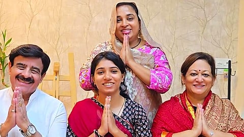 Cast members of the play 