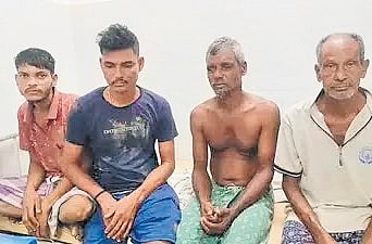 The fishermen were identified as Pabana Mallick (57), Bana Mallick (36), Prakash Malik (34) and Sapana Mallick (70), all of whom had set sail from Chudamani fishing harbour.