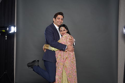 (L-R) Actors Siddhant Karnick (Sid) and  Nisha Dhar (Radha)