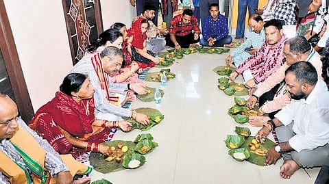 Union min Dharmendra Pradhan takes part in Nuakhai celebrations in Sambalpur